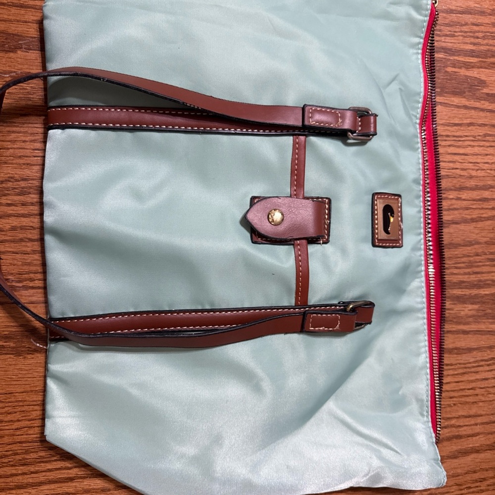 Dooney & Bourke Mint and Brown Tote Bag